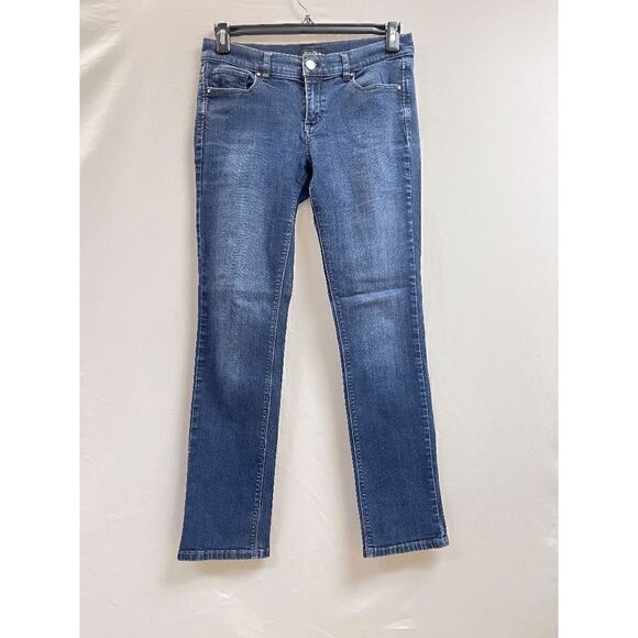 White House Black Market Denim - White House Black Market Womens Low rise Slim Leg Jeans Medium wash Sz 8R